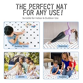 Yay Mats Stylish Extra Large Baby Play Mat. Soft, Thick, Non-Toxic Foam Covers 6 ft x 4 ft. Expandable Tiles with Edges Infants and Kids Playmat Tummy Time Mat (Spencer Animal)