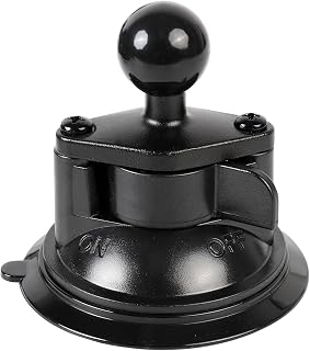 Suction Cup Mount Base with 1" Ball for RAM Mounts | Compatible with RAM B Size Double Socket Arm and 1 inch Ball Phone Holder