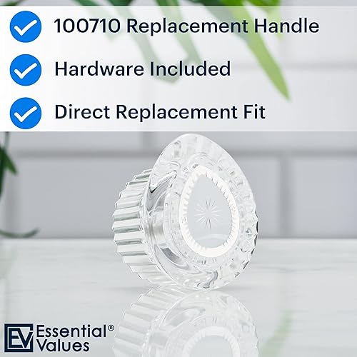Miniatura 2 de Essential Values Repuesto de mango de ducha – Compatible con pomo de ducha Moen (100710) y bañera – Compatible con el kit de mango de temperatura