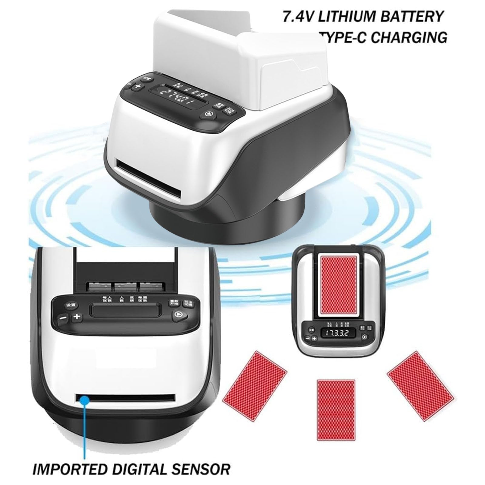 Mélangeurs de cartes automatiques - Batterie rechargeable - Rotation à 360° - Fonctionnement silencieux