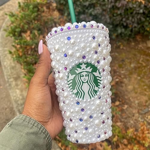 Miniatura 4 de 1500 perlas blancas de 0.157 in con parte trasera plana para manualidades, joyería, álbum de recortes, decoración de uñas, gemas de perlas planas