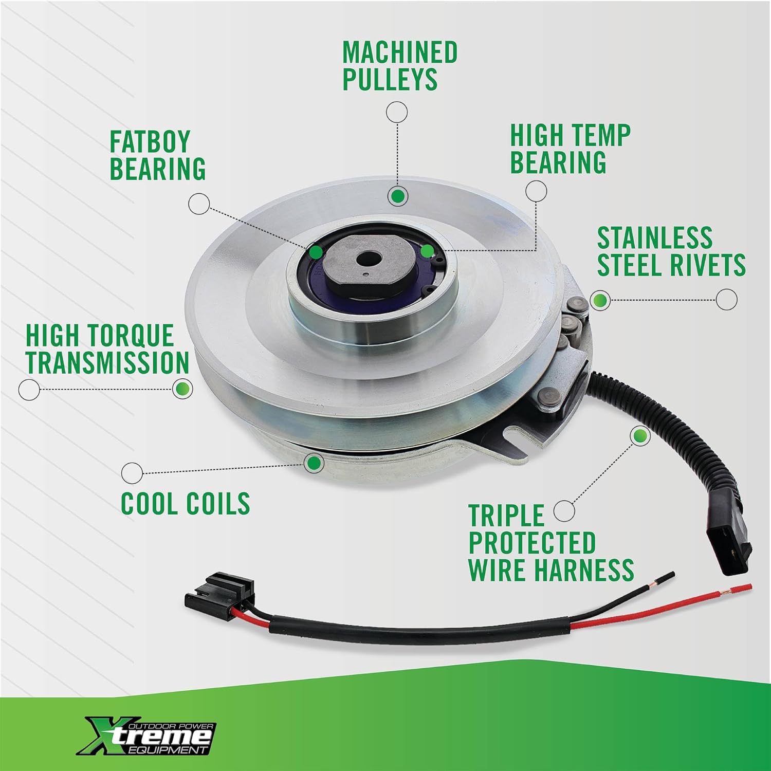 Xtreme Outdoor Power Equipment X0731A PTO Clutch Compatible with/Replacement for Kubota Z723KH-2, Z724KH-2, Z724XKW, Z724KW-2, Z725KH-2, Z726XKW and Z726XKW-2