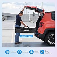 Vista 6 de 200 Inch Projector Screen with Stand: VOOPVOR 16ft Portable Large Projection Screen and Stand Outdoor - Front/Rear Movie Screen Indoor 16:9 4K HD