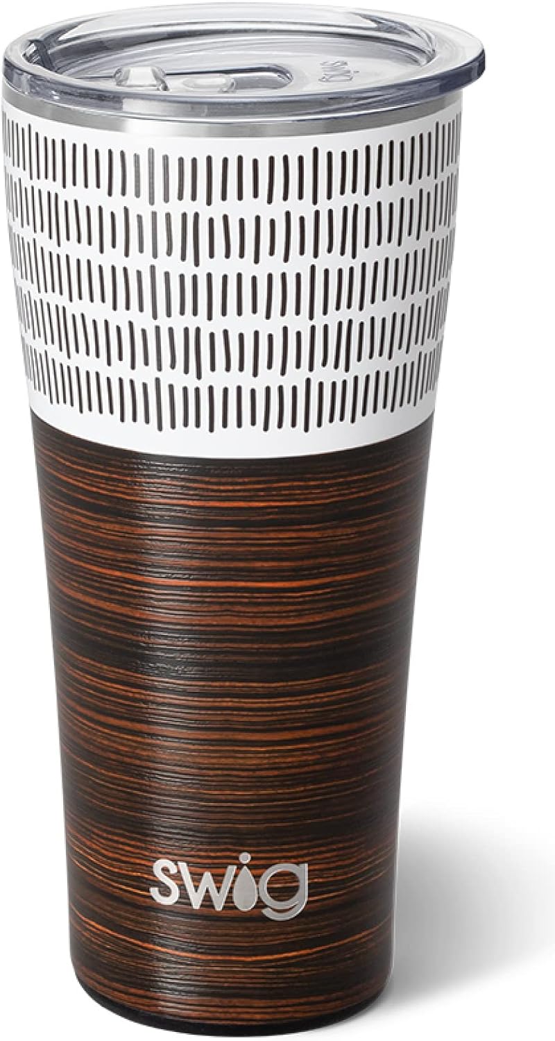 Swig Life 32oz Insulated Tumbler, Travel Coffee Tumbler with Lid, Cup Holder Friendly Travel Coffee Mug, Stainless Steel with Lid (Artisan)