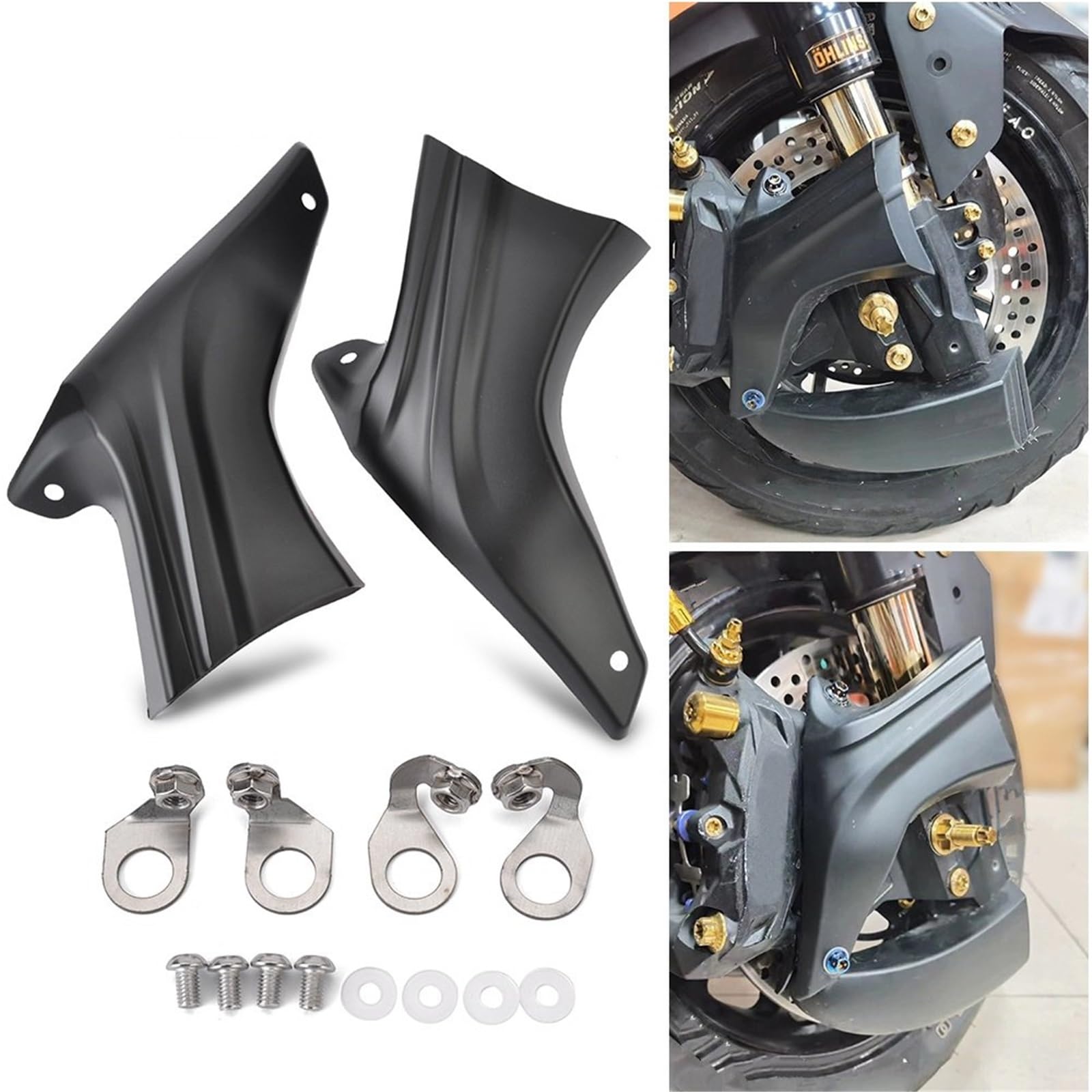 Brake Caliper Cooler Chłodnica tarczy hamulcowej przewód powietrzny pokrywa wlotu pasuje do Kawasaki Z800 Z900 Z1000 SX ZX-6R ZX-10R Z1000SX Ninja 650 1000