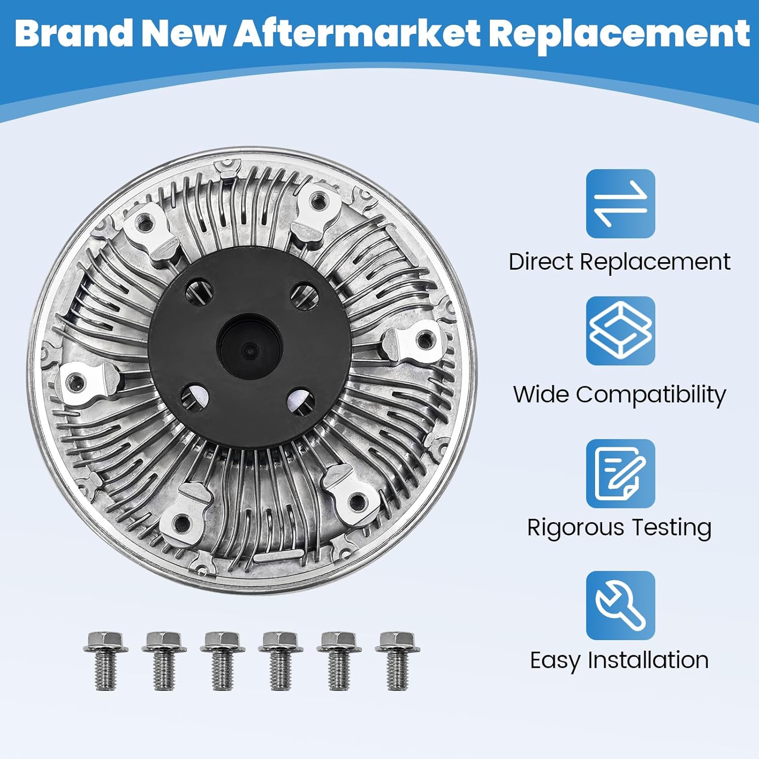 17969-1 Fan Clutch Compatible with CAT 3126 1991-2003 Fit for CUMMINS ISC 1991-2003 For 690 Series Replace EV179691-1 9803000