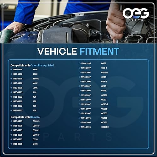 Miniatura 4 de OEG Parts Nuevo alternador compatible con Caterpillar Perkins 416 426 428 436 438 Hercules Gas Daewoo Horquilla Lift D20 D25 D30 D35 D40 D45 G