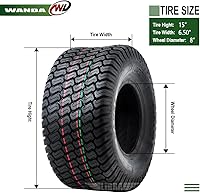 Vista 38 de WANDA One 18x7.50-8 Lawn Mower Cart Turf Tires P332 /4PR