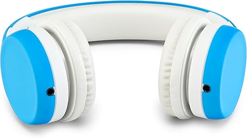 Miniatura 5 de Nenos - Audífonos de diadema para niños (93 dB, plegables), para computadora, con volumen limitado, para niños, plegable (azul).