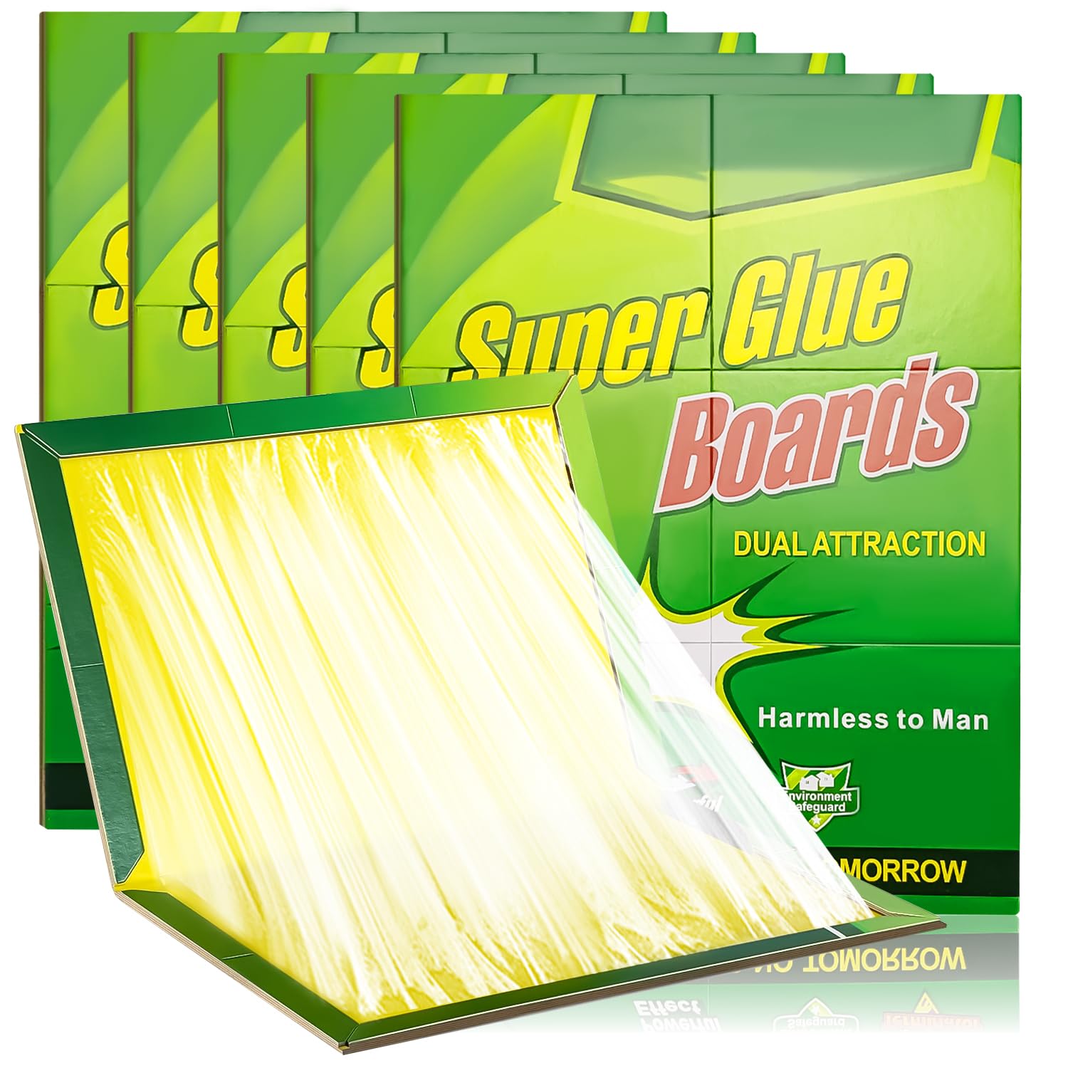 Pest Sticky Pads Trap,Multi-Use Pest Trap Boards, 6 Packs Pest Sticky Boards,Large Extra Strong Sticky Trap for Multiple Insects in Indoor Outdoor Home Kitchen Garden Garage