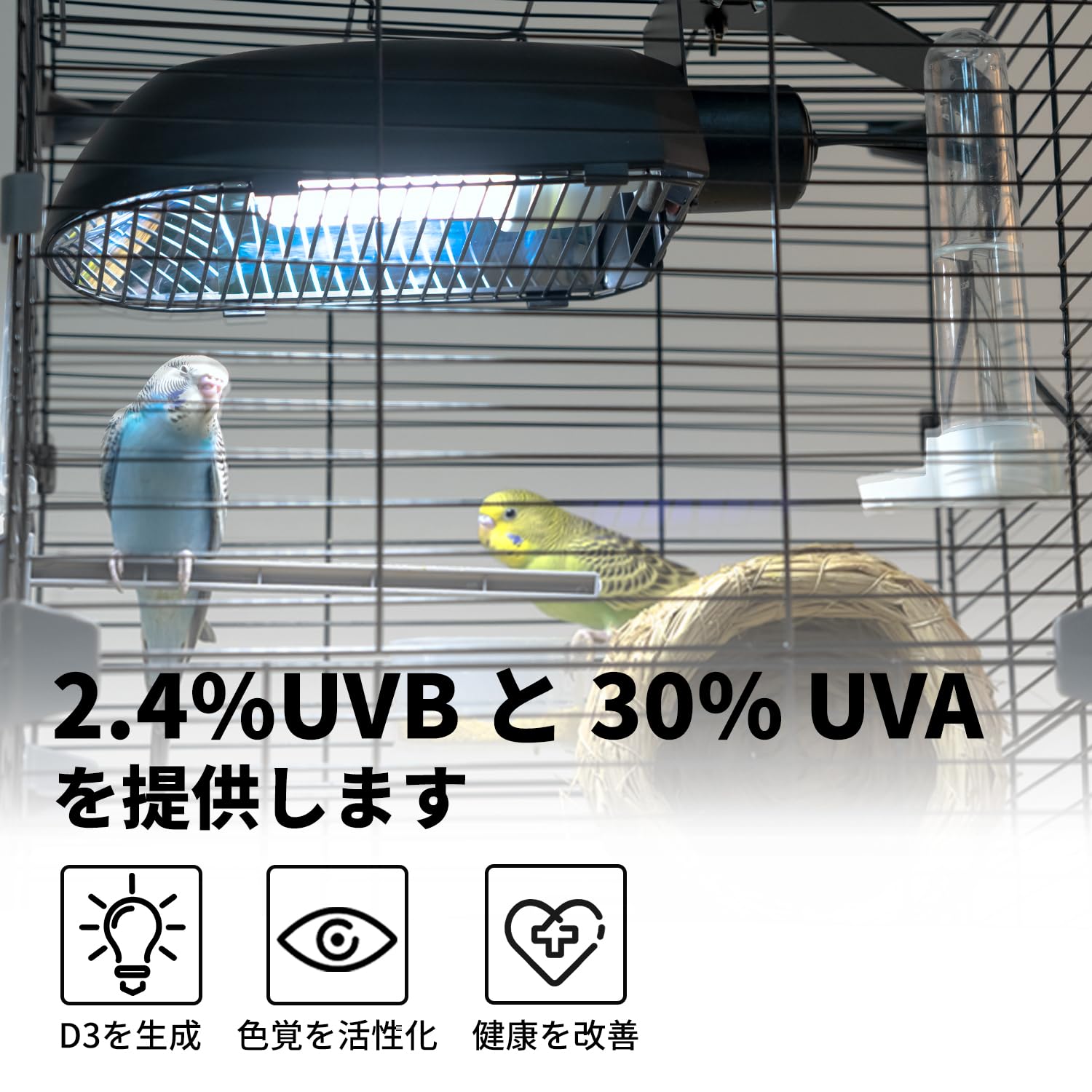 Amazon.co.jp: SUKEOPET 鳥用 紫外線ライトキット UVA UVBライト