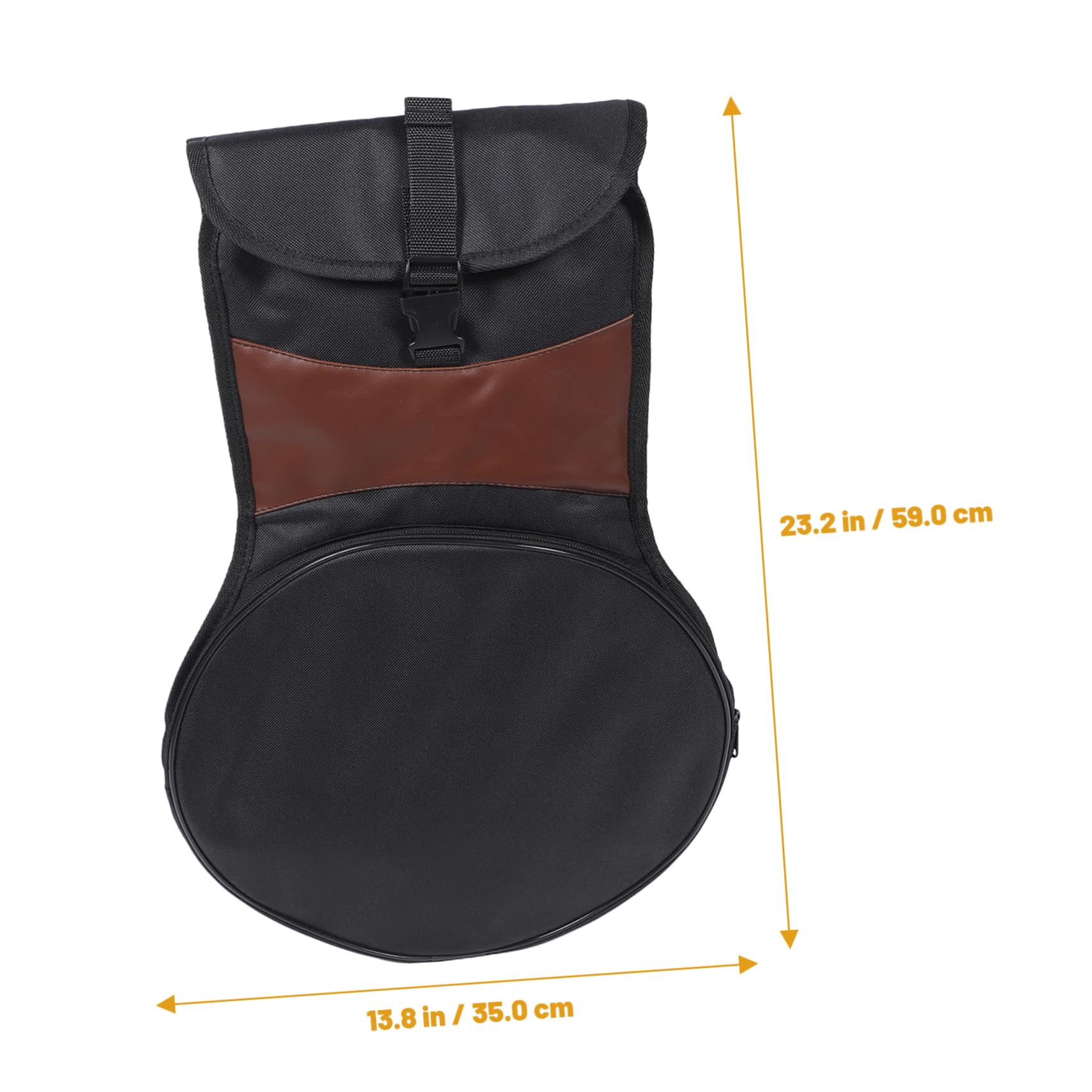 VANZACK Durable Oxford Cloth Dumb Drum Carrying Case Portable Storage Bag for Drum Pads Accessories Lightweight Zippered Protective Design for Musicians