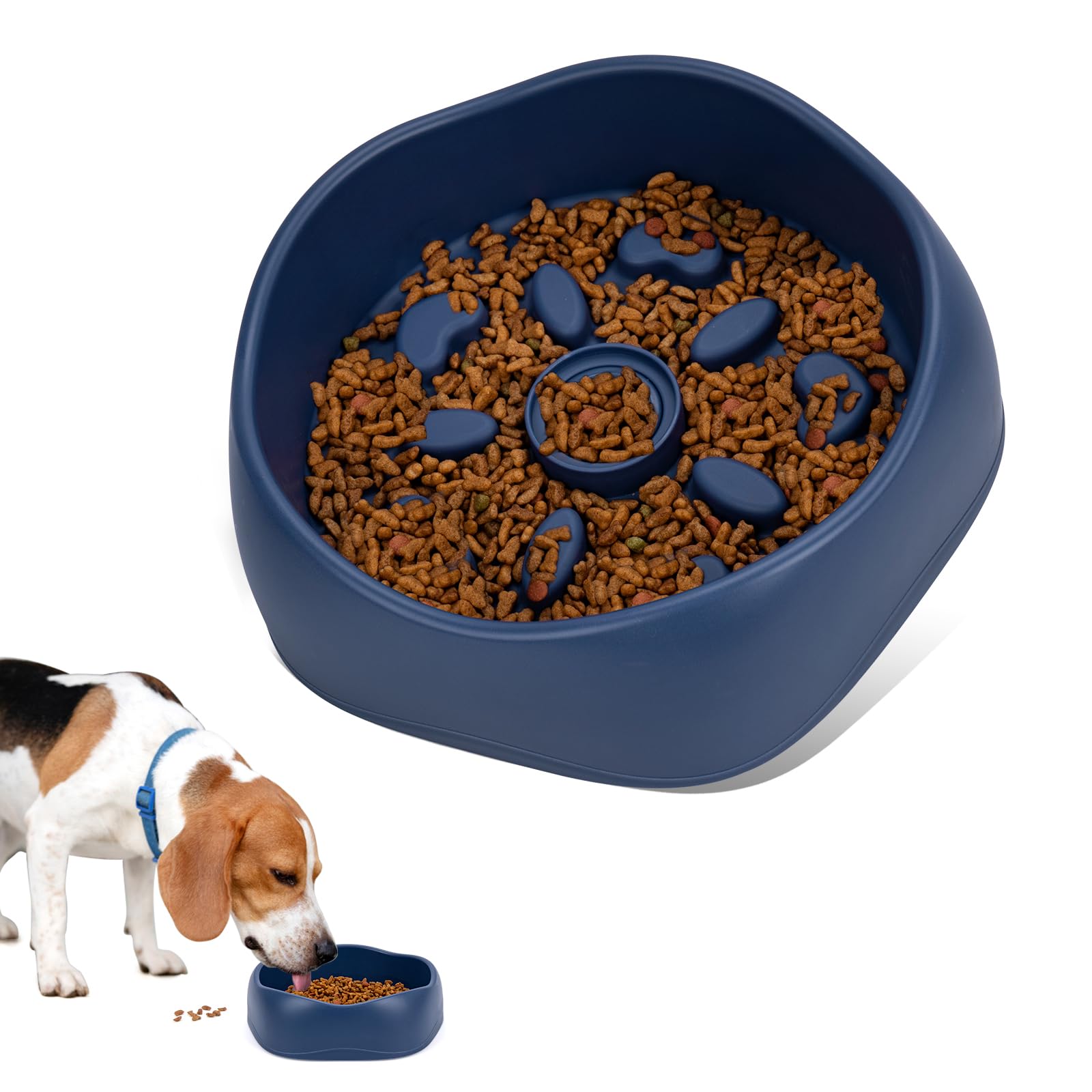 CAISHOW Slow Feeder Dog Bowl Slow Feeder Eating Puppy Food Bowl for Small Medium Large Breed Dogs Pet Bowl Slow Eating Healthy Design — image 1