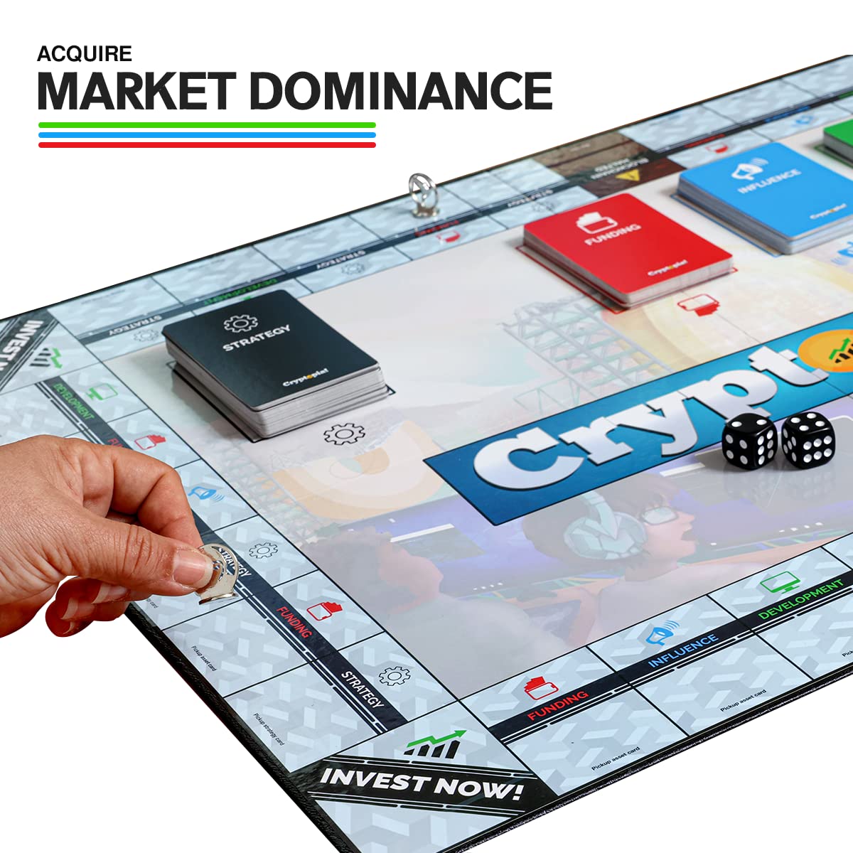 Cryptopia A Blockchain Board Game Crypto Themed Family Fun, Collect and  Invest, 2-6 Players, Ages 8+ : Amazon.sg: Toys