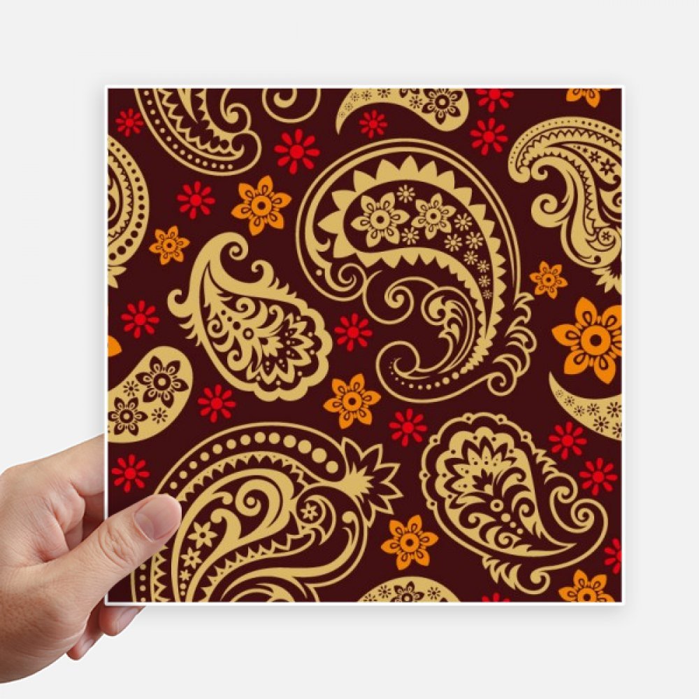 Autocollants muraux 20cm motif tissu brun pour pc et moto