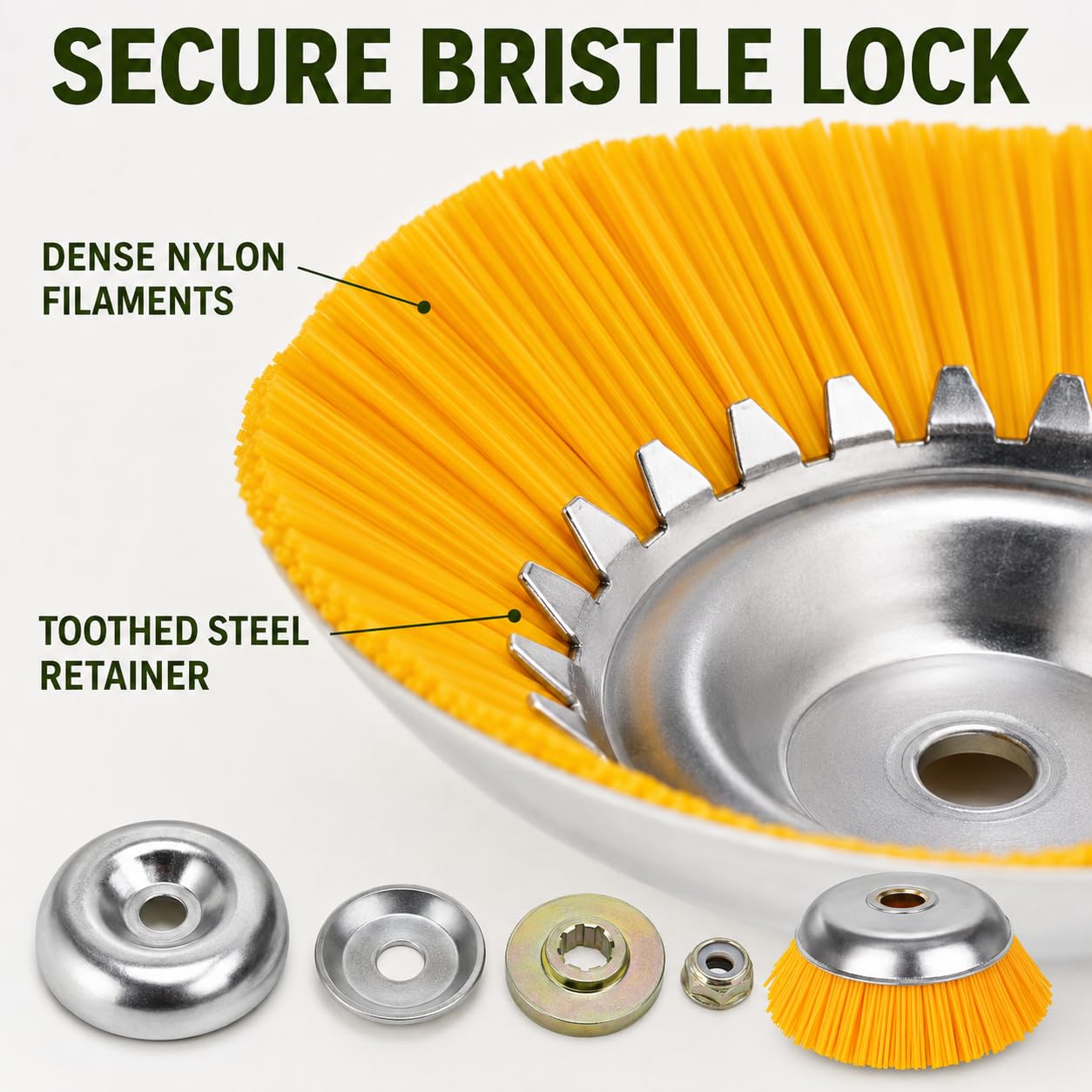 Cepillo desbrozador Nailon para Efco DS 4000 T, Disco Ø200 mm