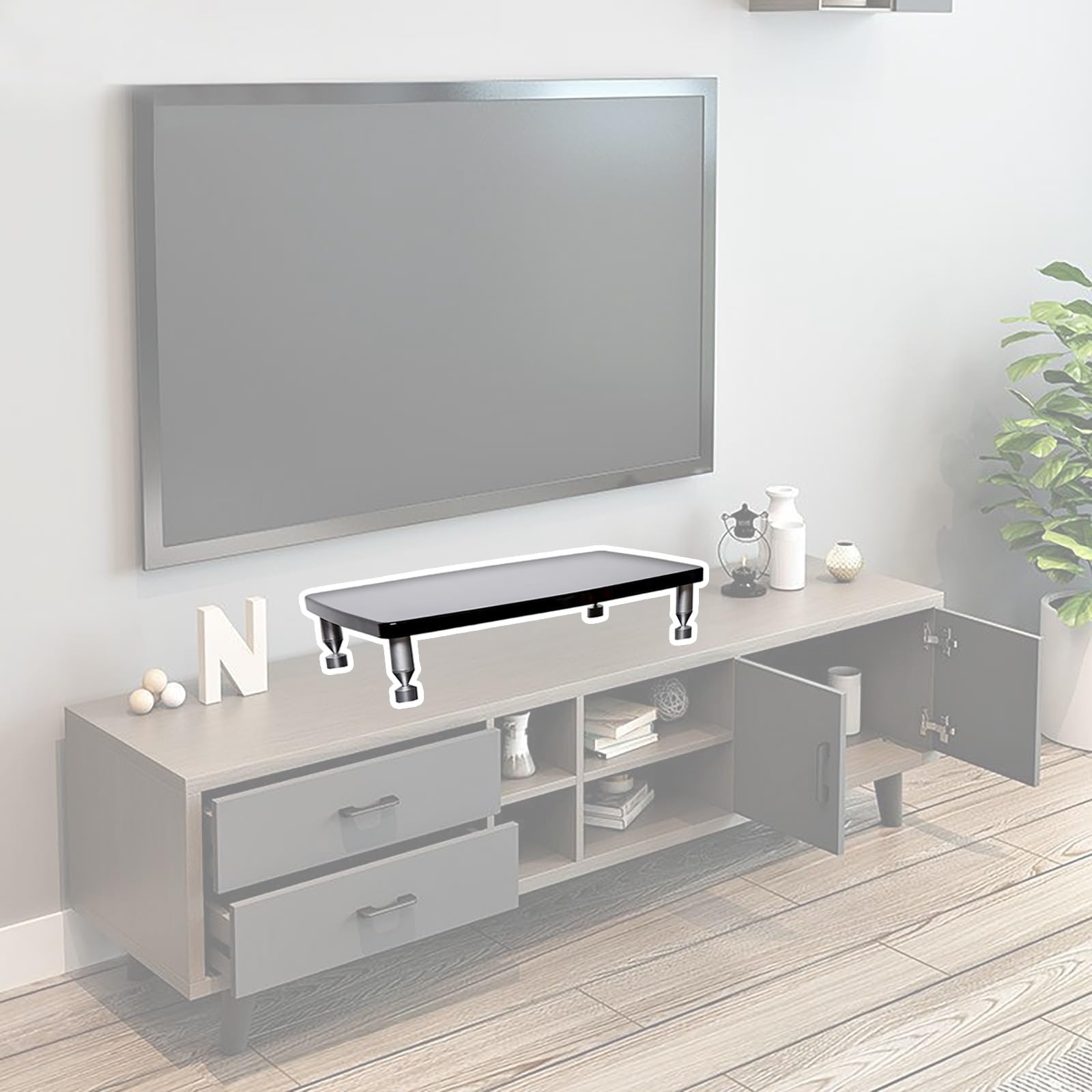 Rack d'enceintes en alliage d'aluminium discret meuble hi-fi haut de gamme