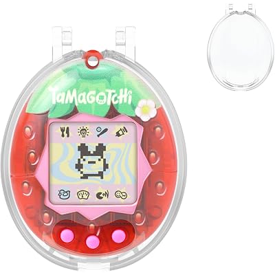for Tamagotchi Original Case, Clear Hard PC Drop-Proof Protective Cover, Transparent Portable Carrying Storage Case for Tamagotchi Original Accessories, Integrated Flip-top, Translucent
