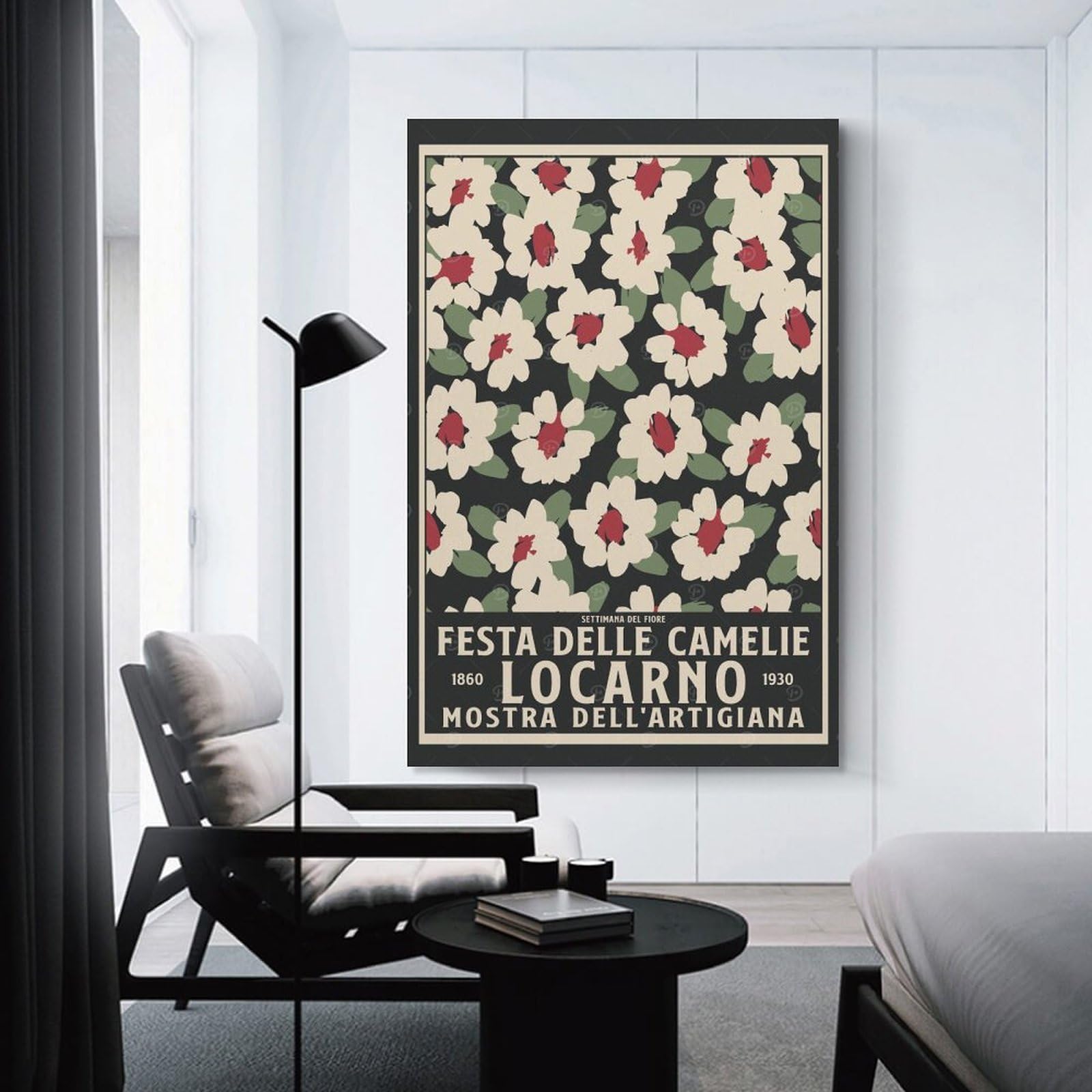 Junmoney Vintage Floral Room Decor Wall Art 20x30inch(50x75cm), for Corridors, Hallways Or Apartment Entries, Decorative Wall Art for Narrow Spaces