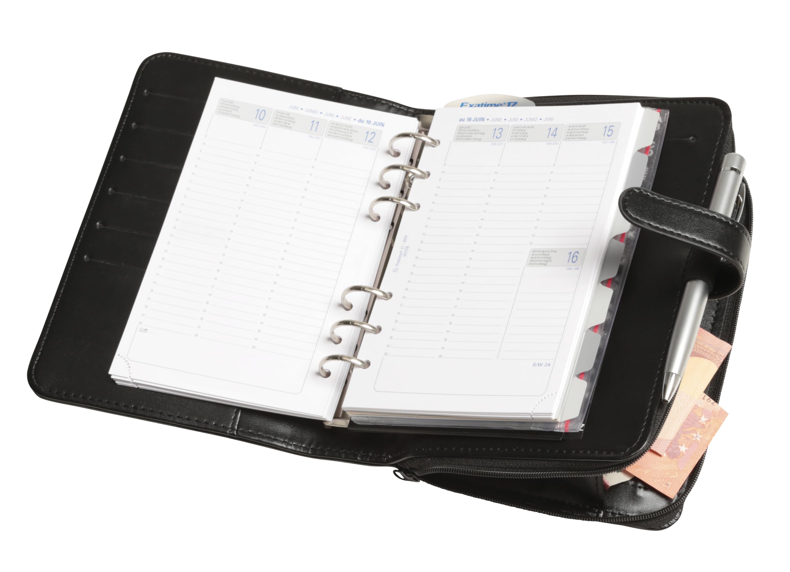 Exacompta Organiser Exatime 17 Dual, Agenda 16 mesi da settembre a dicembre, 15 x 20 cm anno 2013 2014 (lingua italiana non garantita) nero