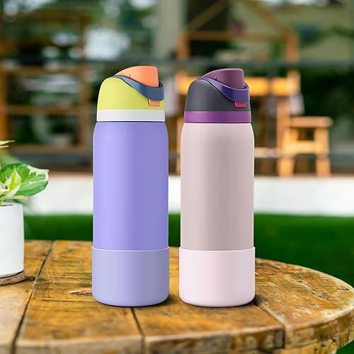Vista 67 de 2PCS Silicone Water Bottle Boot for Owala 24oz 32oz 40oz, Anti-Slip Protective Sleeve Bottom Bumper Protector for FreeSip, Twist, and Flip Stainless