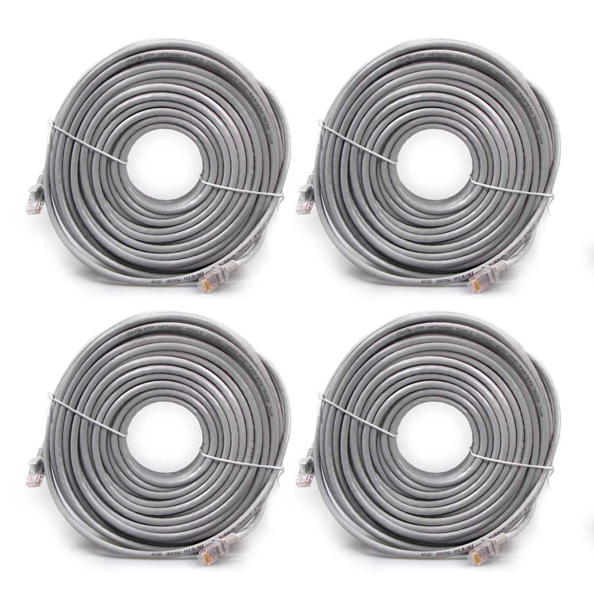 Cable Ethernet Cat 5e exterior e interior OOSSXX de red de 100 pies 8