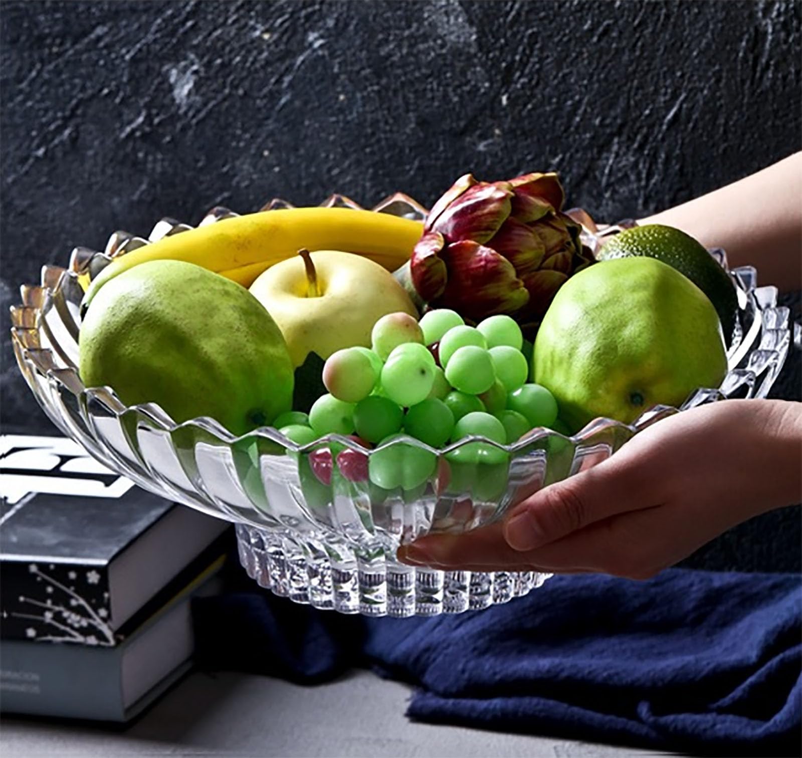 ★Vtg★Fruit Bowl Amazon.com: Rxcvkmw Glass Fruit Bowl or Decorative Bowl, used for