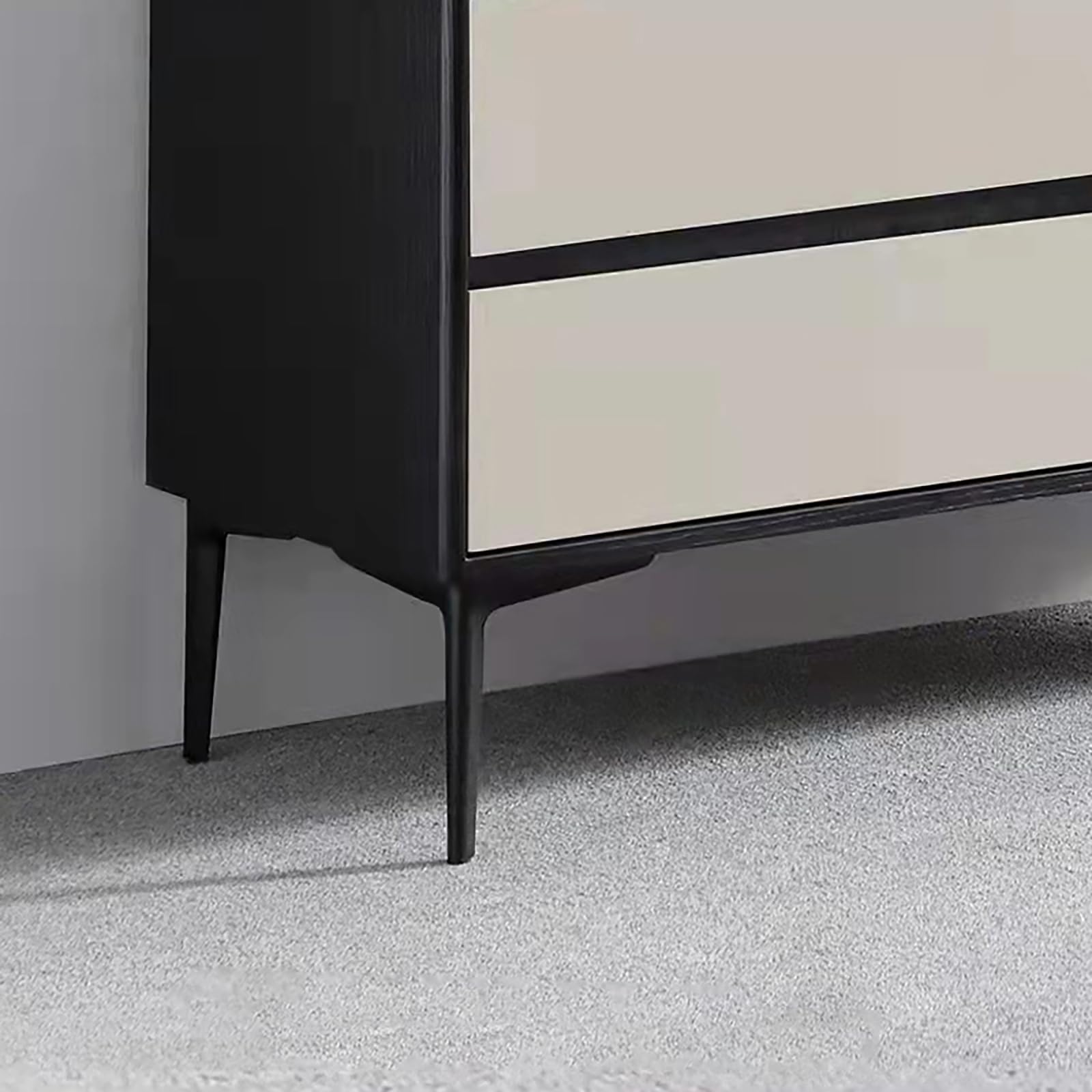 4X Patas para Muebles, Piernas ligeras de lujo de la ayuda de los muebles Piernas del ，para DIY Muebles Metal Patas de Mesa gabinete,Armario,gabinetes de TV,cajones (25CM,Wood Grain Brown)