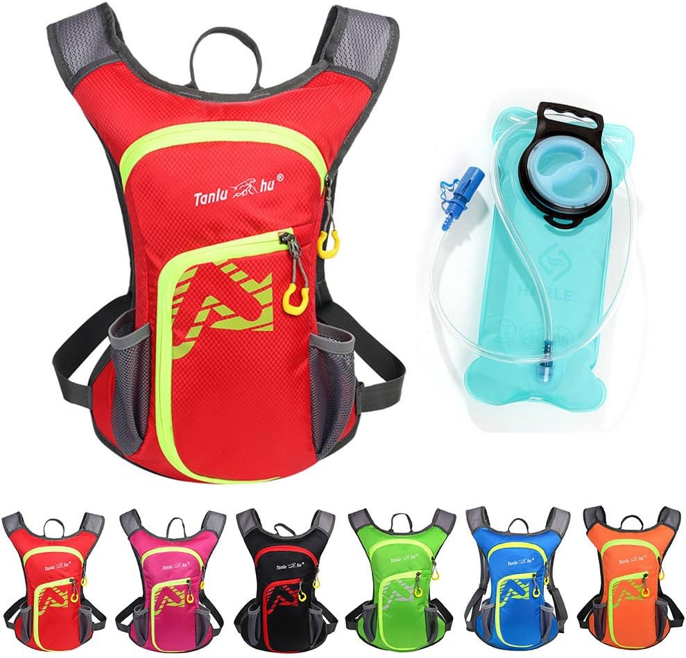 Asiki 12L Hydration Backpack with 2L Water Bladder - Waterproof Camping Hiking Running Biking Trekking Climbing Cycling Hydration Pack & Rucksack