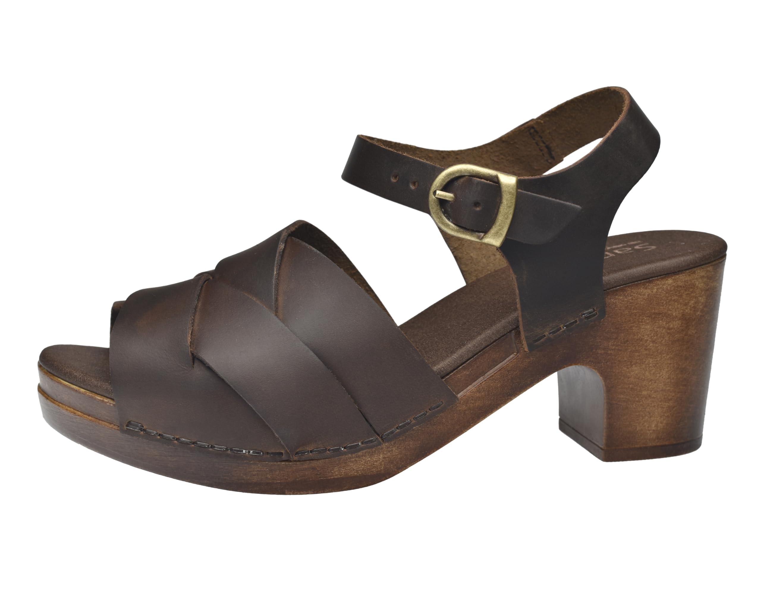 Sanita Non Wood Sabbie Leder Sandale