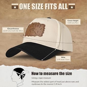 BELTROAD Vintage Western Trucker Hat Mens Texas Country Trucker Hat with Adjustable Snapback Retro Cowboy Pattern Design