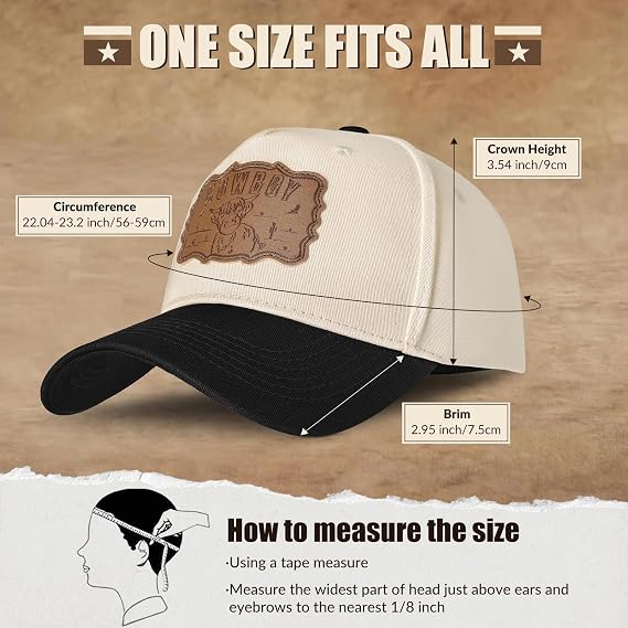 BELTROAD Vintage Western Trucker Hat Mens Texas Country Trucker Hat with Adjustable Snapback Retro Cowboy Pattern Design