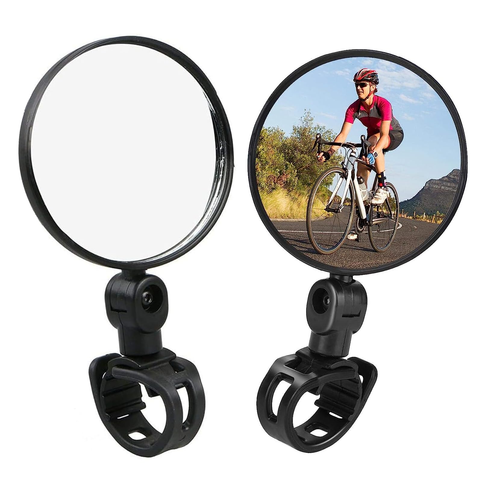 Specchietti Bici,Specchietto Retrovisore Bici,Ruotabile di 360 ° Specchietto Bici,Specchietti per Bicicletta, HD Specchio Retrovisore Convesso,Bicicletta Ciclismo retrovisori Specchietto,2 PCS,10cm