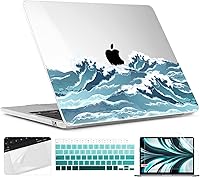 Vista 117 de TWOLSKOO for M4 MacBook Air 13.6 inch Case 2025-2022 Release M4 A3240 M3 A3113 M2 A2681, Plastic Hard Shell & Screen Protector & Keyboard Cover &