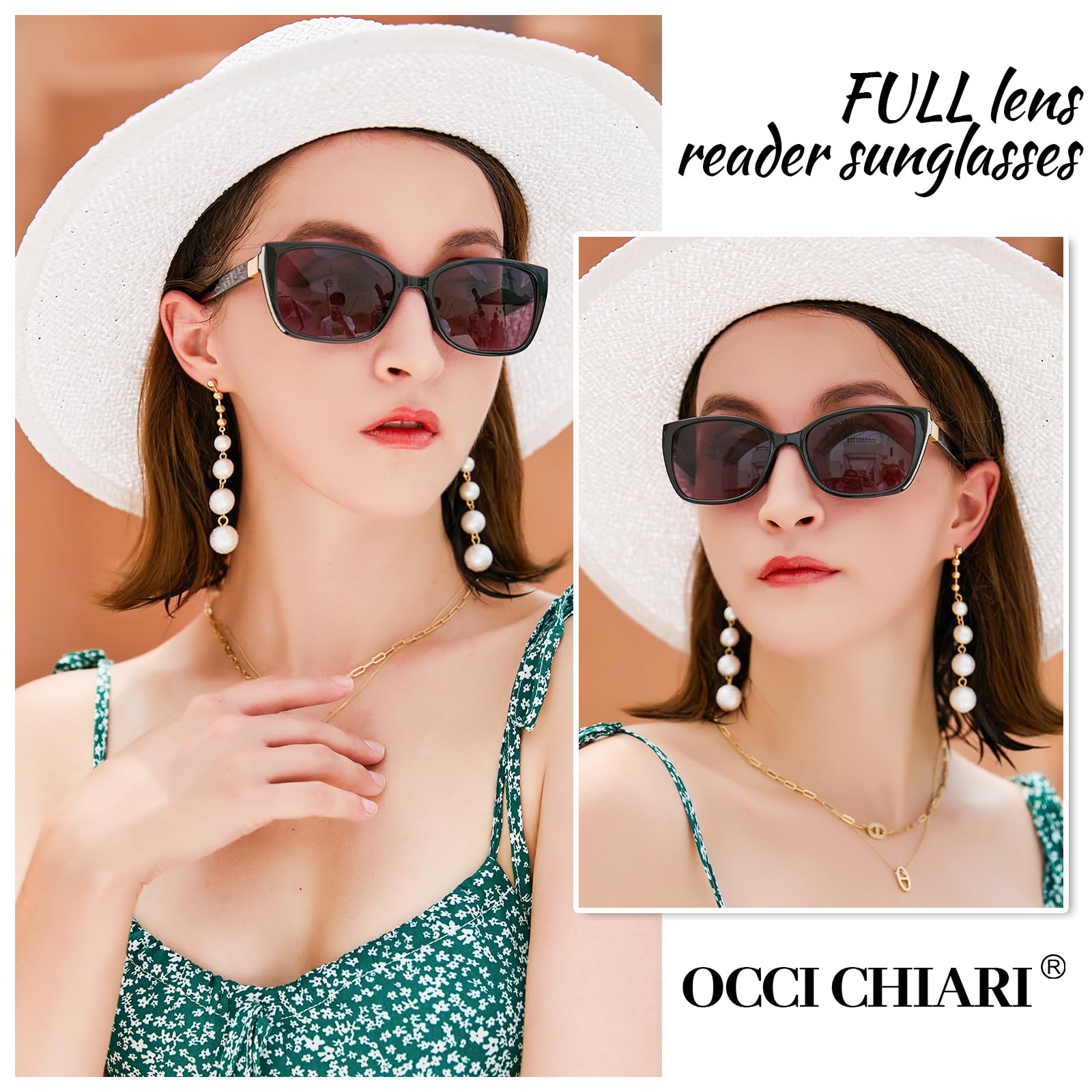 New OCCI CHIARI reading sunglasses Occi Chiari Designer Reading Sun Glasses Gray Frame +250 | eBay main image 4