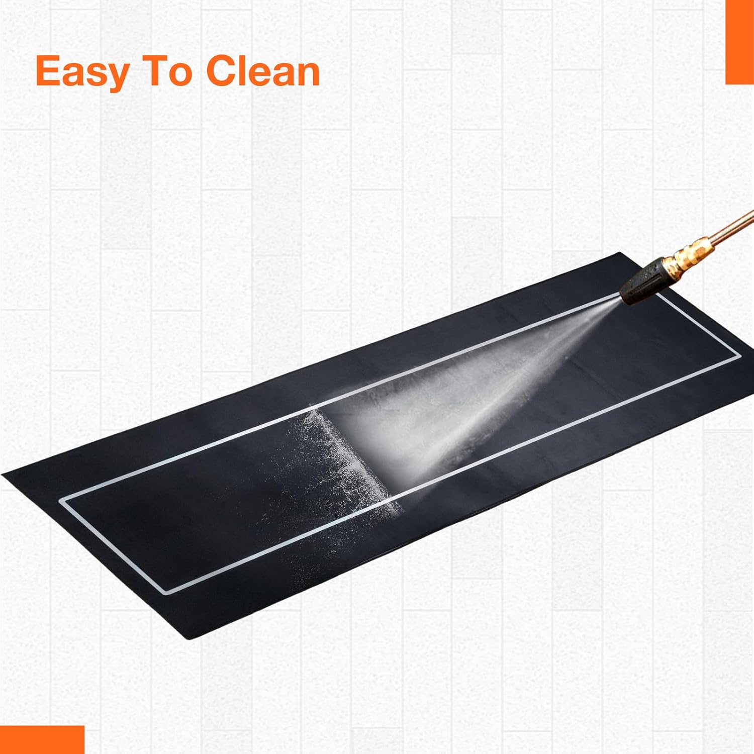 Motorcycle Mat, 78 x 27.5 Inch Motorcycle Parking Mat for GarageReusable, Washable, Protects Garage Floor or Driveway Surface, Under Car Protects Floor from Spills, Drips,PanShop, Parking