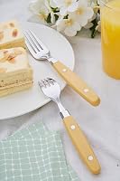 ANNOVA Retro Rozsdamentes Evőeszköz Készlet 20 Részes Kés Villa Kanál Sárga 8