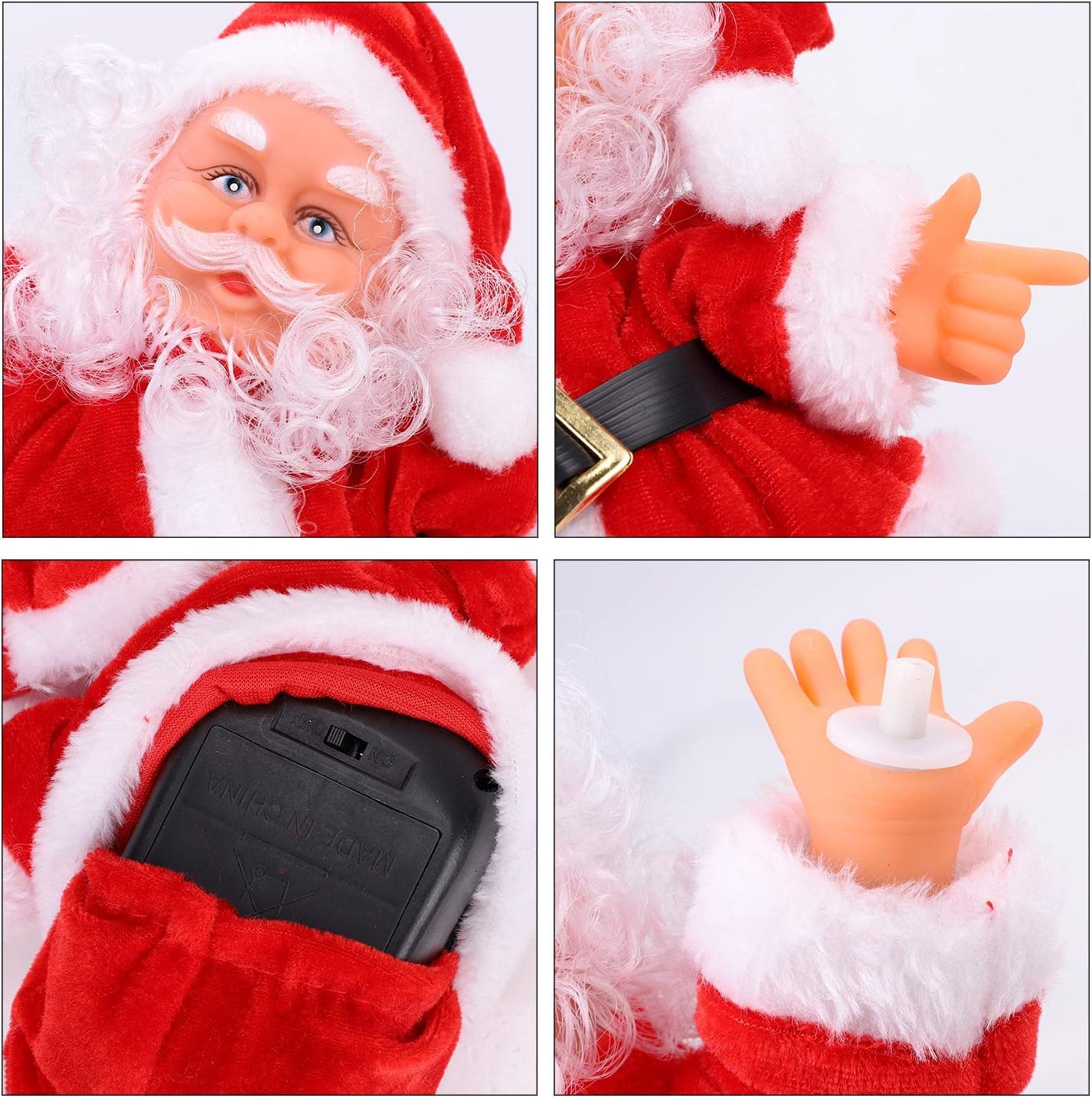 Amazon | サンタクロース 回転 踊る 人形サンタさん 音楽付き 電動人形