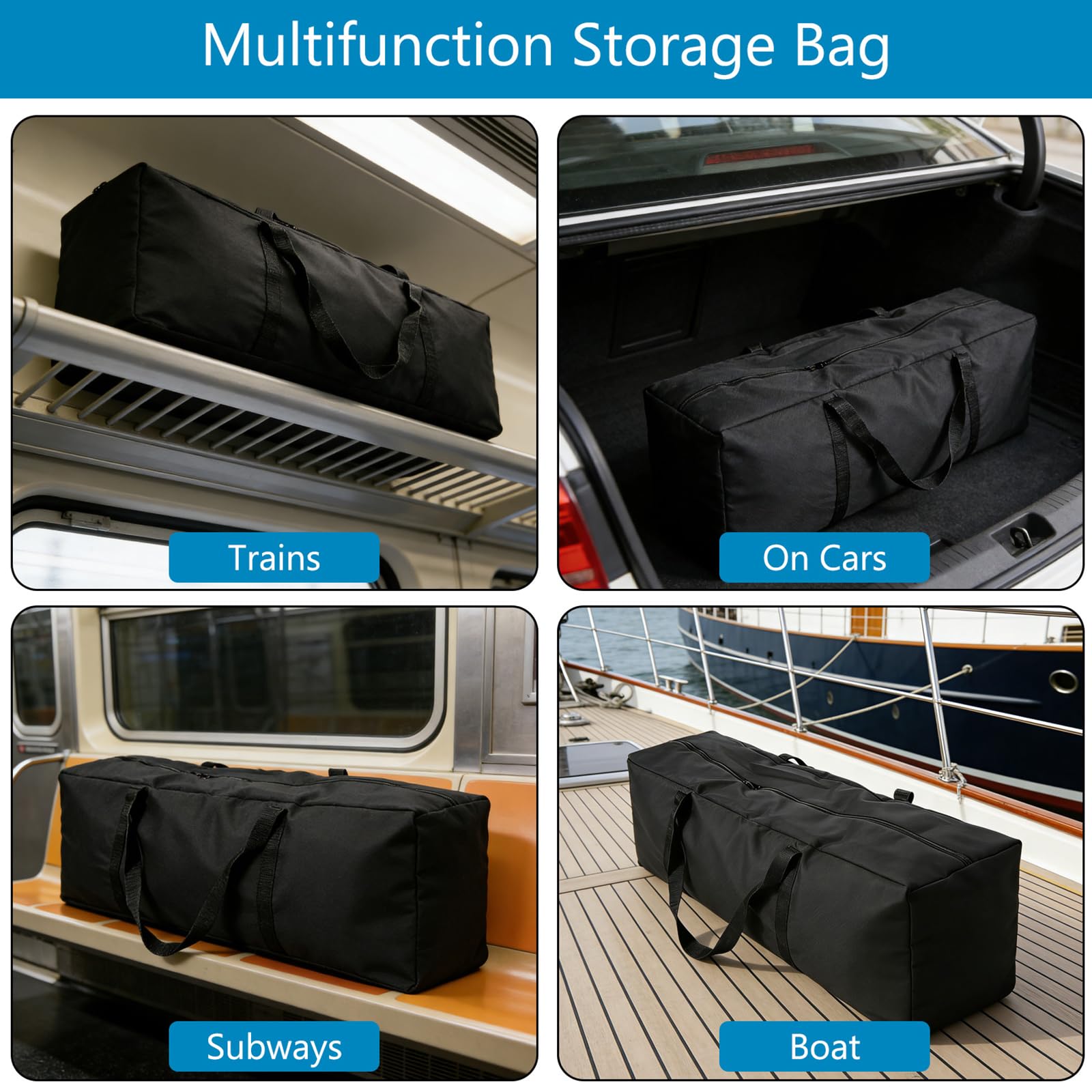 BAIFULAI Borsa per monopattino: Oxford 900D, 110 cm, con fettuccia resistente, impermeabile, per scooter elettrico, universale per Mijia 365/1S/PRO, per tutti i giorni e i viaggi