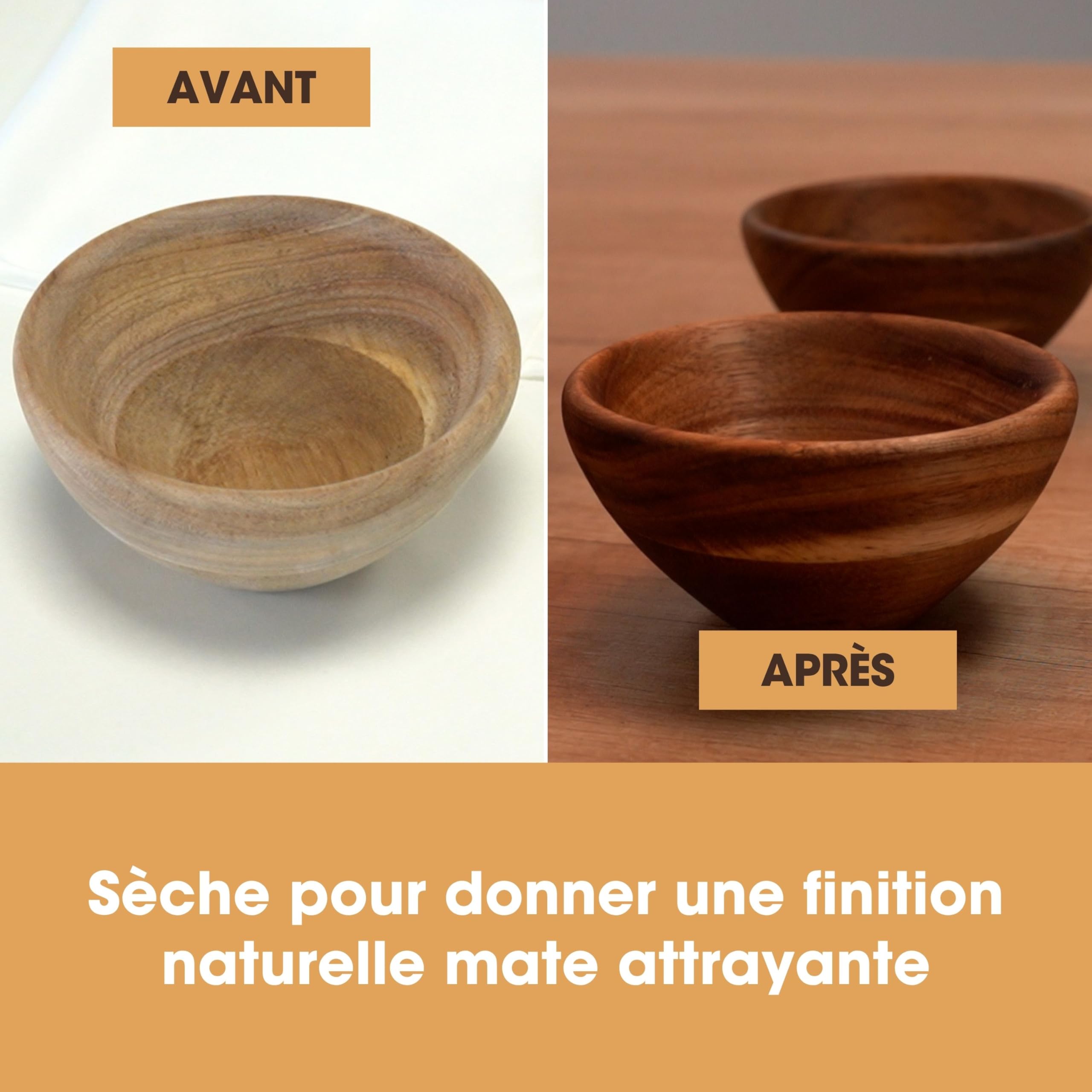 Furniture Clinic Huile de Tung Pure 500ml - Huile Naturelle pour Bois Intérieur Extérieur, Non-Toxique, Finition Mate