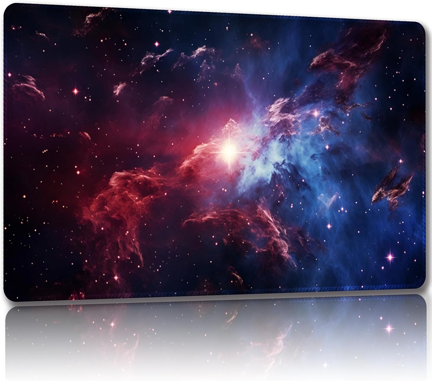 Playmat for MTG with Free Storage Bags Game Mat 24 x 14 inches TCG and Board Game Mats for Cards (Magic Vortex-Regular)