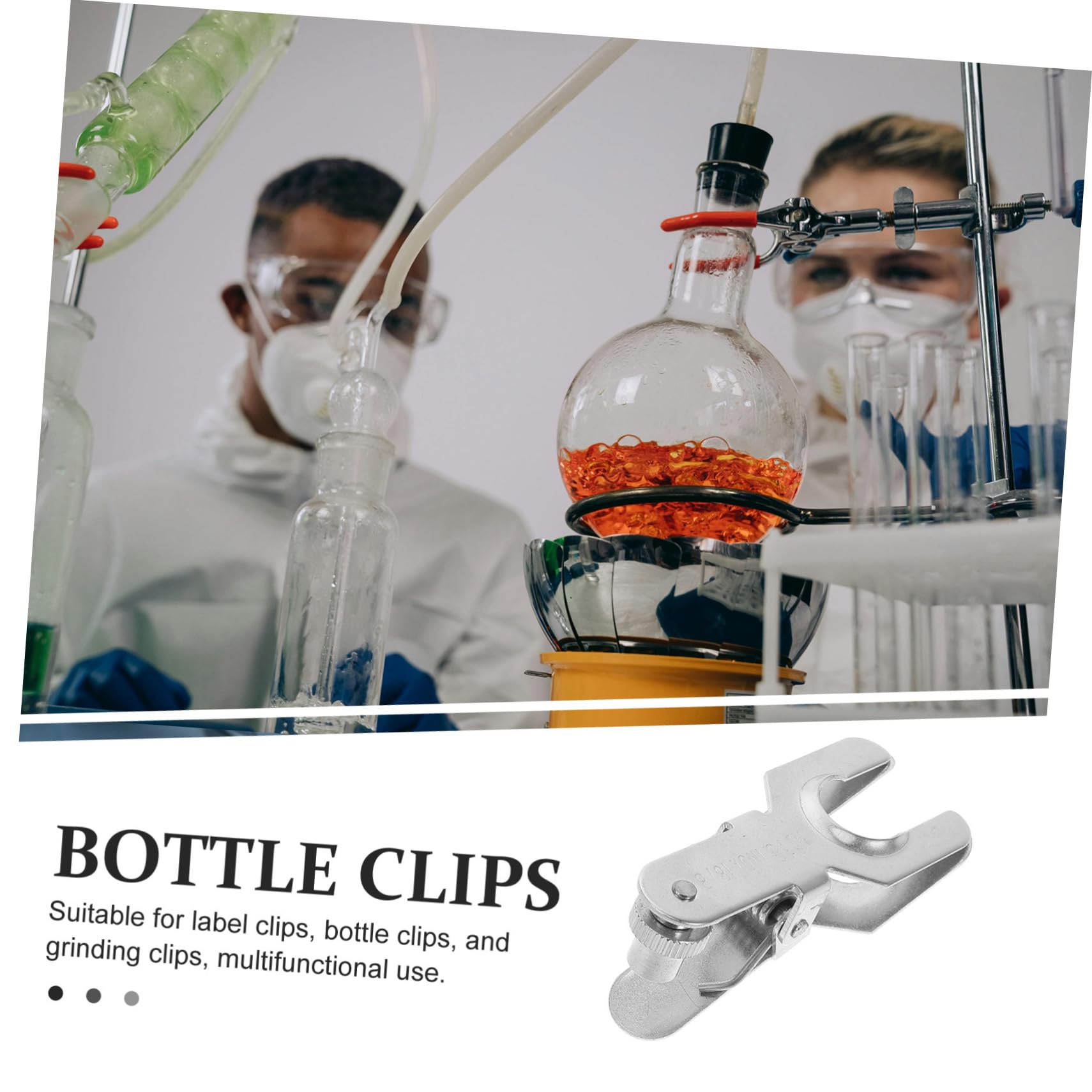 3pezzi Morsetto Pinza Sferico in Acciaio Inossidabile Morsetto Giunti Sferici Per Vetreria Strumento Da Laboratorio Da Laboratorio Resistente