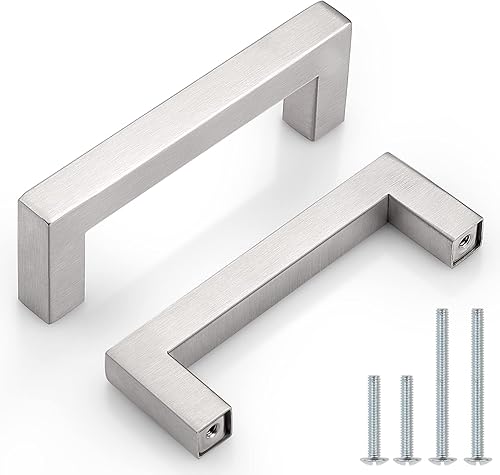 Miniatura 8 de Probrico - Tiradores para armarios de cocina (acero inoxidable, níquel cepillado)