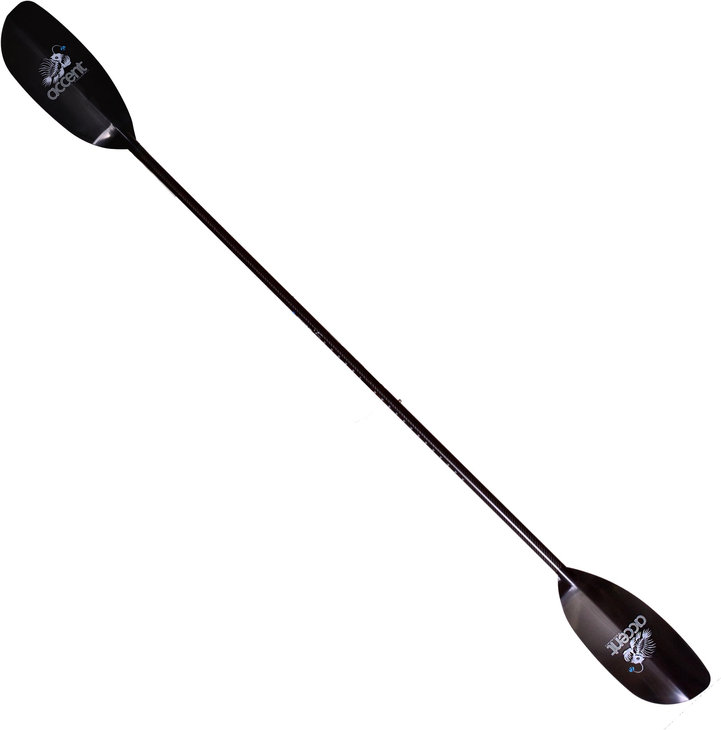 Accent Paddles Ultimate Angler Adjustable Length Kayak Fishing Paddle (2 Piece), Black, 240-260cm