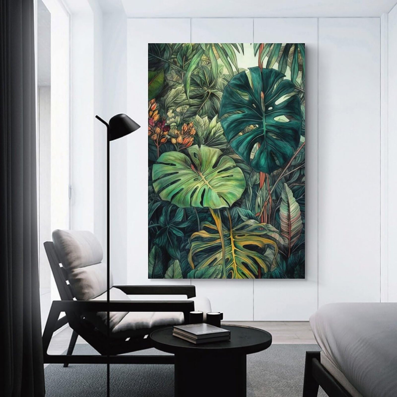 Junmoney Nature Floral Art Home Decor Wall Art 24x36inch(60x90cm), for Restful Interiors, Bedrooms Or Small Rooms, A Warm Accent for Relaxed Interiors