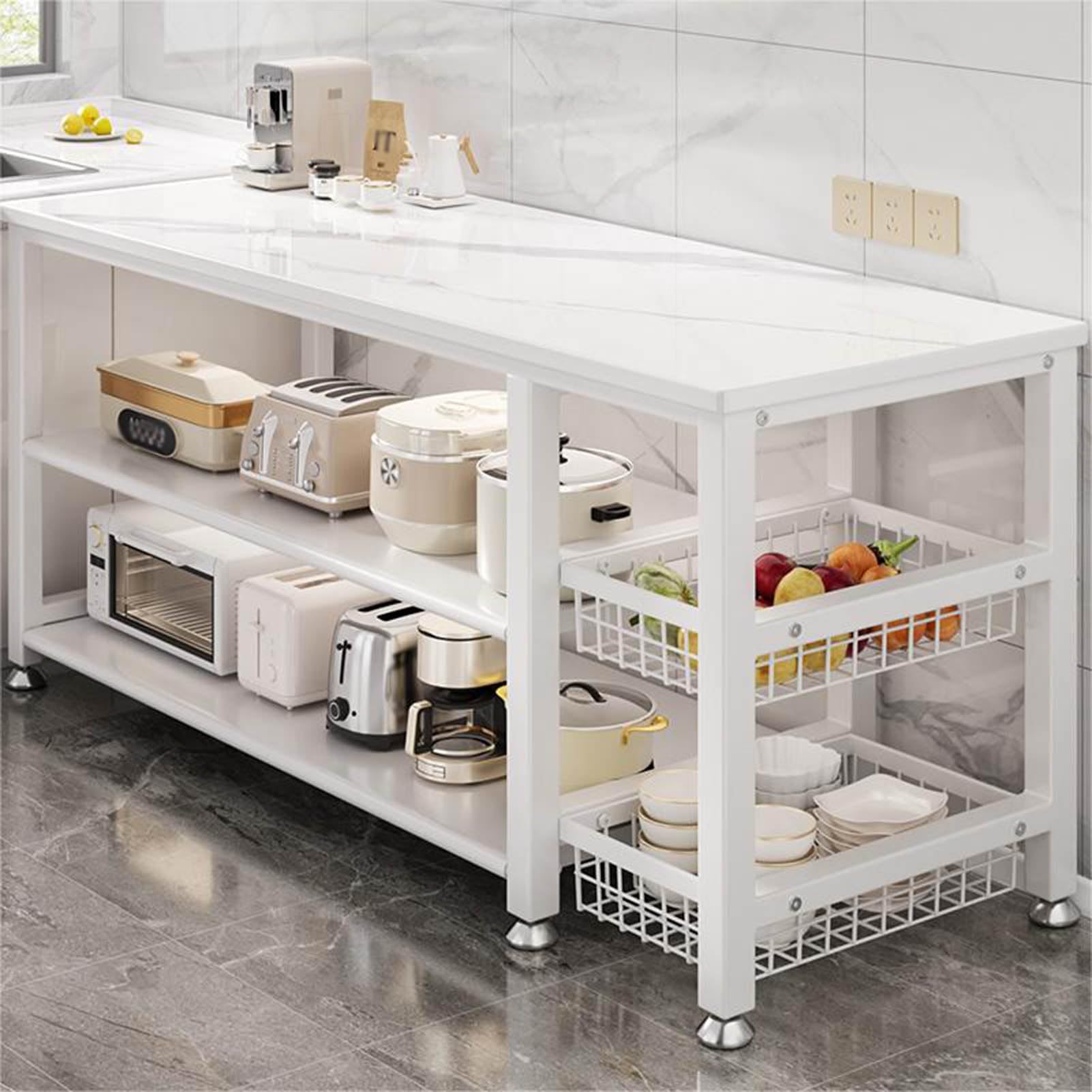 Despensa de 3 capas para cocina desorganizada que soluciona el desorden