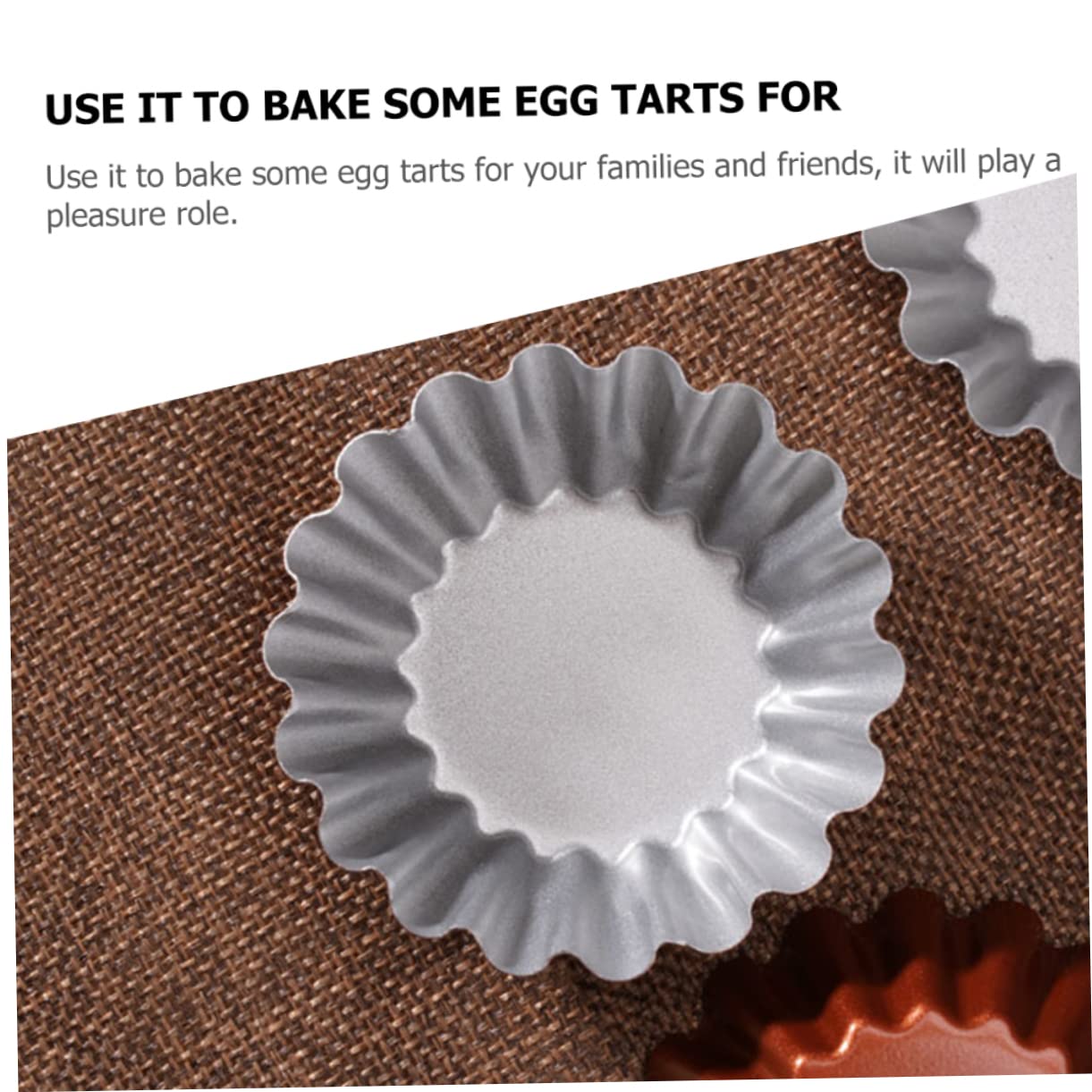 Amosfun Piezas molde redondo para tarta de huevo molde muffins utensilios de cocina moldes de tarta para hornear taza para hornear muffins moldes para hornear tartas molde para hornear