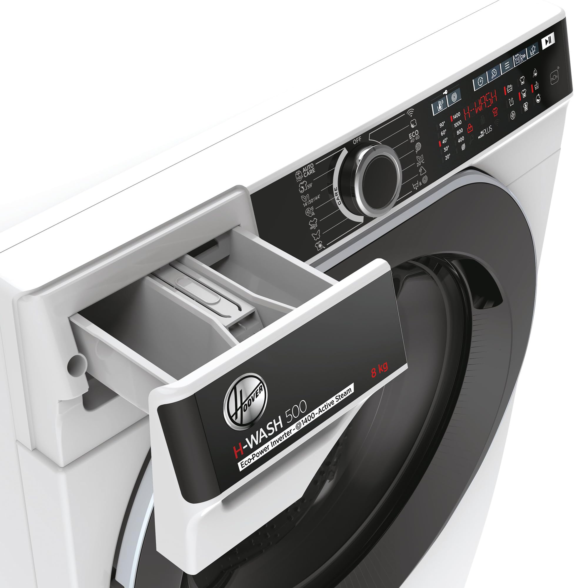 Hoover H-WASH 500 HWPV 48AMBC/1-S I FRONTLADER WASCHMASCHINE 8 kg I Smarte Bedienung mit Wi-Fi + Bluetooth I ActiveSteam Dampffunktion