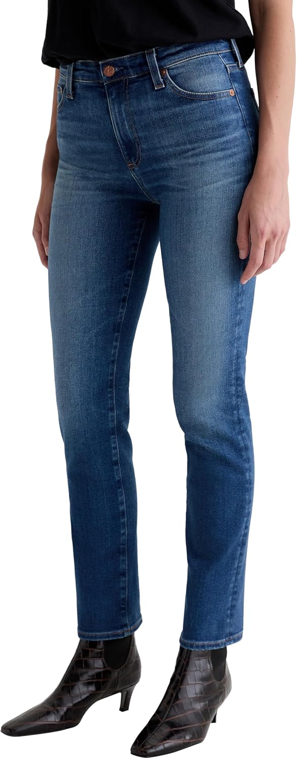 AG Womens Mari Mid Rise Slim Straight Jean - Image 5
