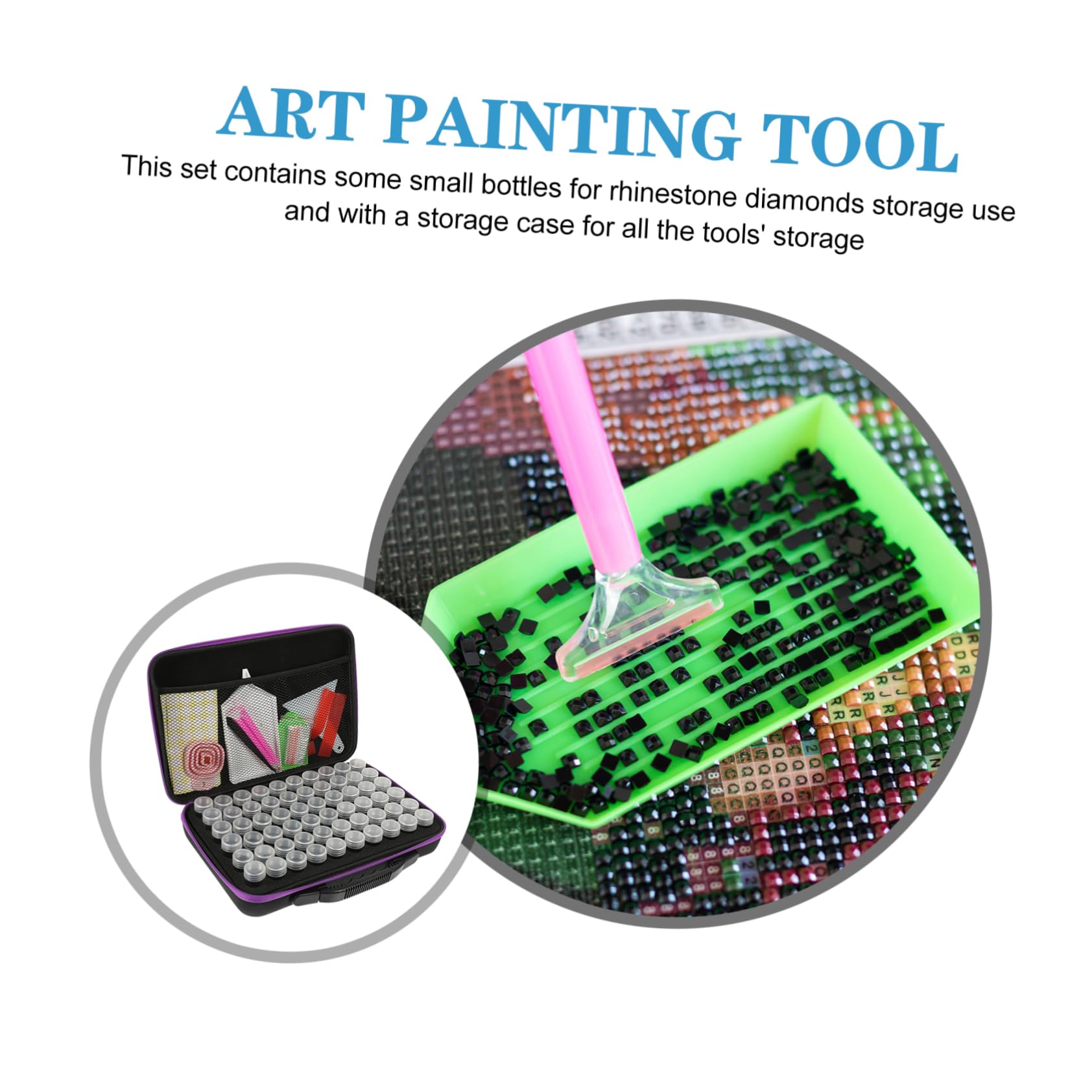 1set Contenitori per Accessori Diamond Art Organizer per Scomparti per Hobby e Lavoretti Creativi